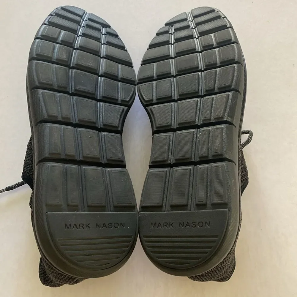 MARK NASON Men’s Charcoal/Black Sneakers Size 10